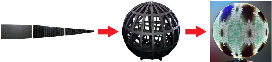 led lodīšu displejs Bezšuvju savienojums starp katru moduli HD efektiem